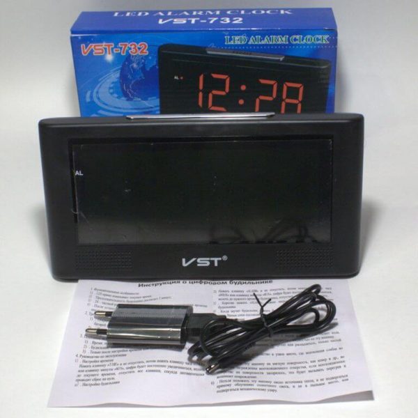Часы настольные электронные сетевые VST-732-3