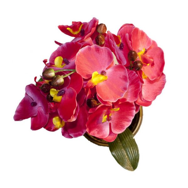 Искусственные цветы Орхидеи в горшке фото 2
