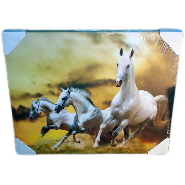 Картина (репродукция) Три белых коня