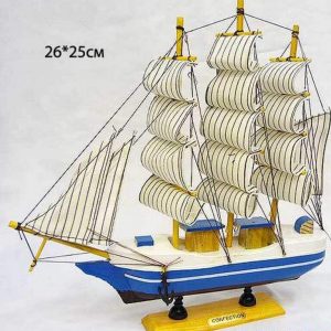 Модель парусного корабля 26x25 см
