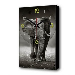 Часы картина Слон