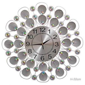 Часы настенные Ракушки серебро