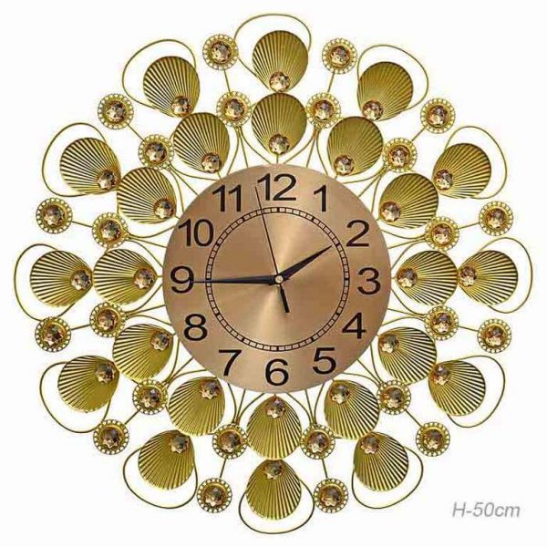 Часы настенные Ракушки золото